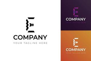 E letter logo for business in different concept, company startup or corporation identity, logo vector for Company.