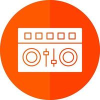 DJ Mixer Vector Icon Design