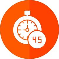 45 Minutes Vector Icon Design