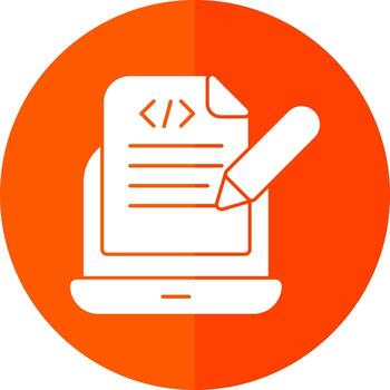 diseño de icono de vector de notas de programación