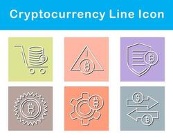 Bitcoin And Cryptocurrency Vector Icon Set