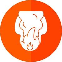 Fire Pollution Vector Icon Design