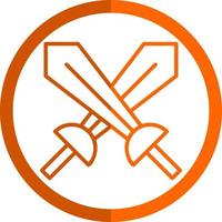 Swords Vector Icon Design