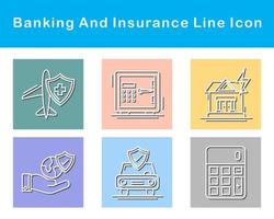 Banking And Protection Vector Icon Set