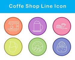 Coffe Shop Vector Icon Set