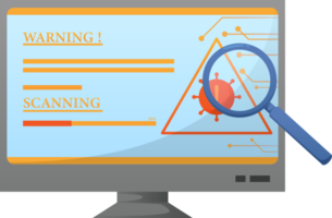 digitale dati protezione design elemento icona. informatica sicurezza illustrazione. nube calcolo Rete sicurezza concetto png