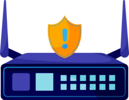 Digital data protection design element icon. Cyber security illustration. Cloud computing network safety concept png