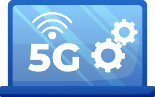 Mobile wireless 5th generation technology icon element illustration. 5G wireless network technology concept png