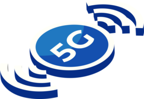 Mobile wireless 5th generation technology icon element illustration. 5G wireless network technology concept png