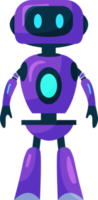 mignonne robot, chatbot, ai bot personnage conception illustration. ai La technologie et cyber personnage. futuriste La technologie un service et la communication artificiel intelligence concept png