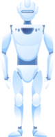 carino robot, chatbot, ai Bot personaggio design illustrazione. ai tecnologia e informatica carattere. futuristico tecnologia servizio e comunicazione artificiale intelligenza concetto png