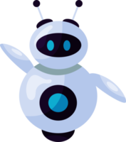 schattig robot, chatbot, ai bot karakter ontwerp illustratie. ai technologie en cyber karakter. futuristische technologie onderhoud en communicatie kunstmatig intelligentie- concept png