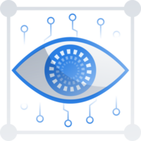 Artificial intelligence icon element design illustration. AI technology and cyber icon element. Futuristic technology service and communication artificial intelligence concept png
