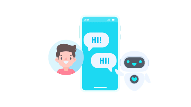 auto respuesta sistema con inteligente robots proporcionar información y ayuda clientes con problemas png