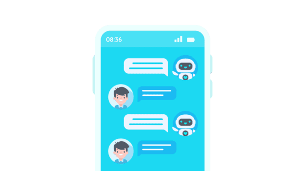 auto respuesta sistema con inteligente robots proporcionar información y ayuda clientes con problemas png