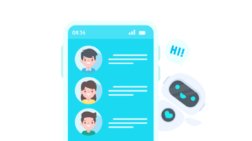 Auto reply system with intelligent robots provide information and help customers with problems png