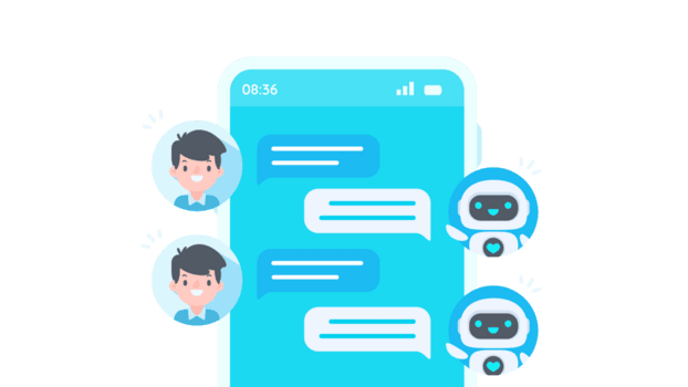 auto respuesta sistema con inteligente robots proporcionar información y ayuda clientes con problemas png