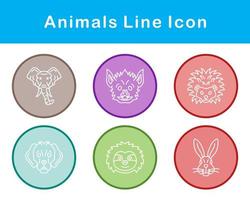 animales vector icono conjunto