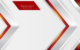 Red and white geometric line luxury background vector