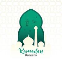 Ramadan kareem muslim festival background design vector