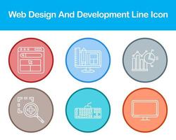 Web Design And Development Vector Icon Set