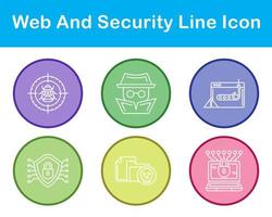 Web And Security Vector Icon Set