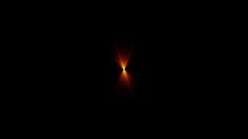 ciclo abstrato rodar ouro vermelho radial Estrela opcional flare video