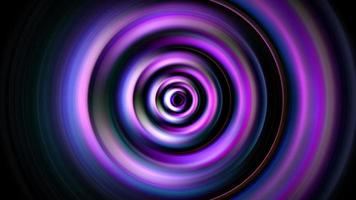 Loop pink purple blue glow neon radial circle abstract video