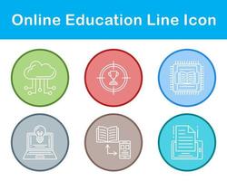 Online Education Vector Icon Set