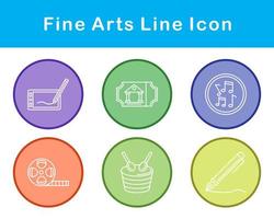 Fine Arts Vector Icon Set