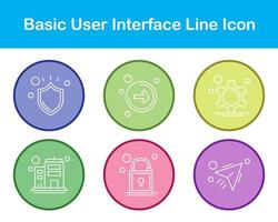 Basic User Interface Vector Icon Set