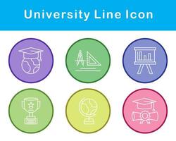 Universidad vector icono conjunto