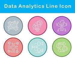 Data Analytics Vector Icon Set