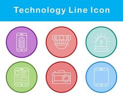 tecnología vector icono conjunto