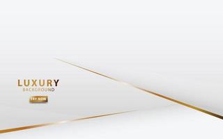 modern white abstract background with golden line vector