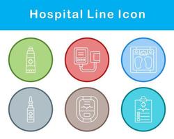 hospital vector icono conjunto