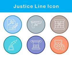 Justice Vector Icon Set