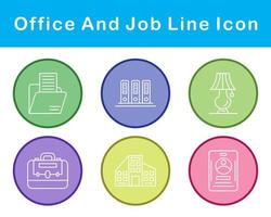 Work Office And Job Vector Icon Set