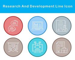 Research And Development Vector Icon Set