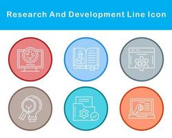 Research And Development Vector Icon Set