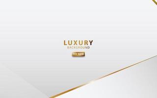 modern white abstract background with golden line vector