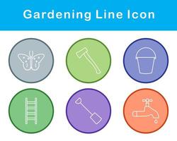 jardinería vector icono conjunto