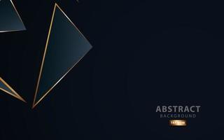 modern dark blue background.Realistic light effect on textured grey and blue gradient triangular background. with golden line. can be used in cover design, poster,vector illustration. vector