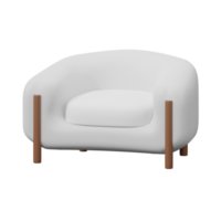 3d doux fauteuil png