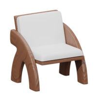 3d de madera brazo silla png