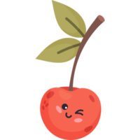cute cherry character png