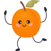 cute cartoon character apricot png