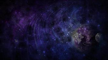 Abstract space galaxy with stars and constellations futuristic with glow effect, abstract background. video