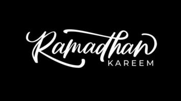 Ramadan Gruß animiert Beschriftung, geeignet zum Post auf Sozial Medien oder Video Öffnung