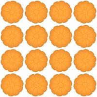 Pattern homemade cookie different taste in pastry biscuit vector